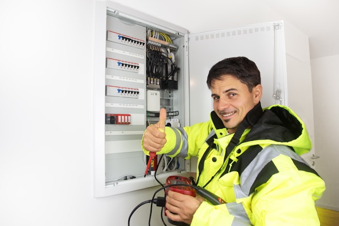 Instalador eléctrico en local comercial